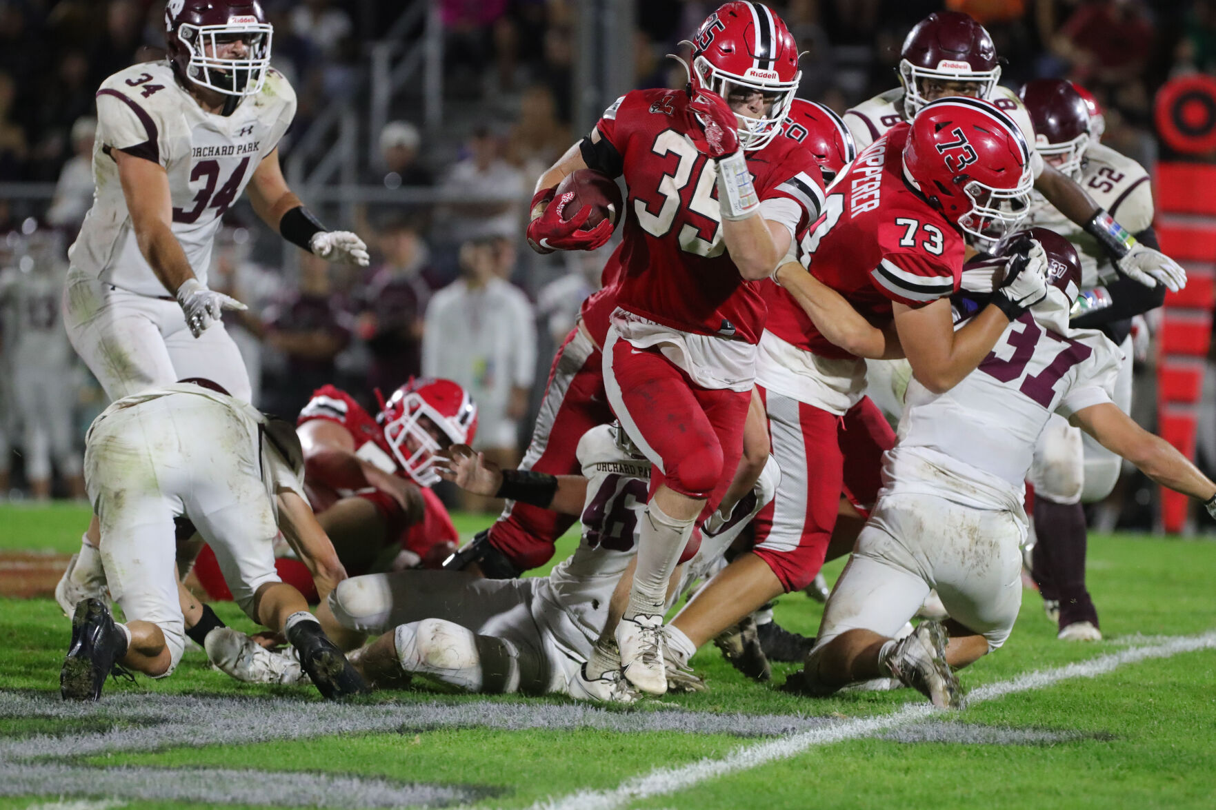 Lancaster defeats Orchard Park, 28-6